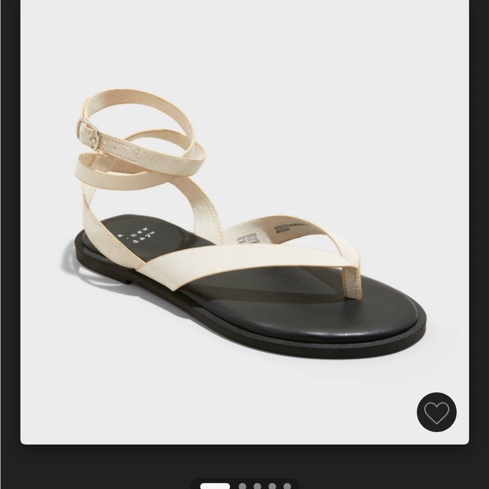Women's Cream Strappy Sandals